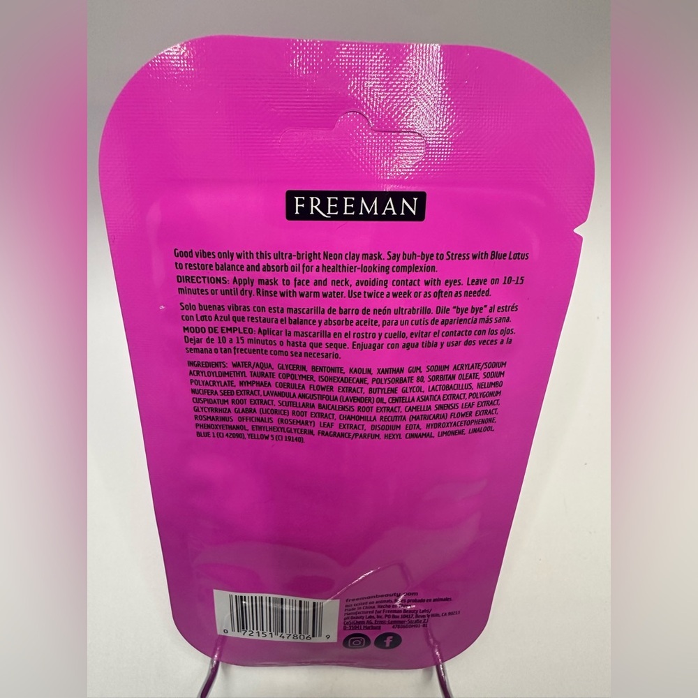 Freeman Skincare Facial Masks, Set of Three, Gel Mask, Clay Mask, Peel- Off Mask - Picture 3 of 7